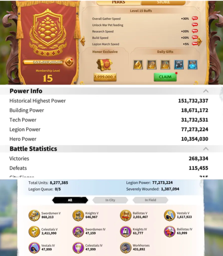 🔥 151M GÜÇLÜ SAVAŞ DEVİ! ⚔️ FULL T5 • 17 MAKSİMUM SEVİYE KAHRAMAN 👑