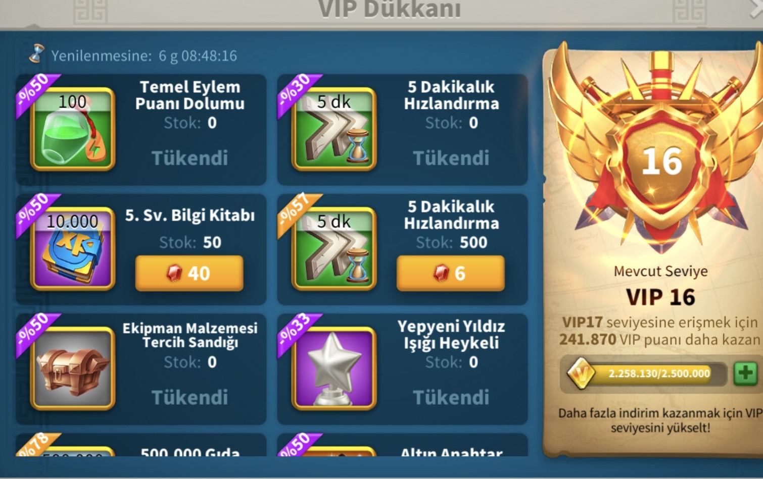 Vip17 ye 200K / 3 kıta alanlık / cok rahat zenith alınabilir
