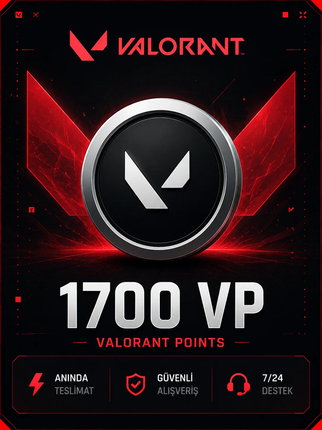 Valorant 1700 VP
