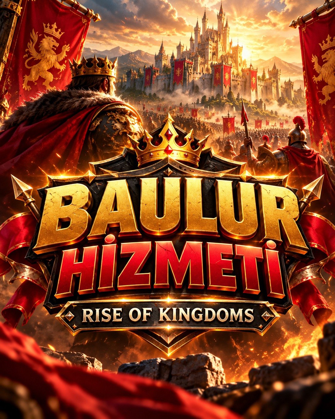Rise of Kingdoms Baulur Pilot Hizmeti | 30 Gün 60 Tur | 140.000 Elmas