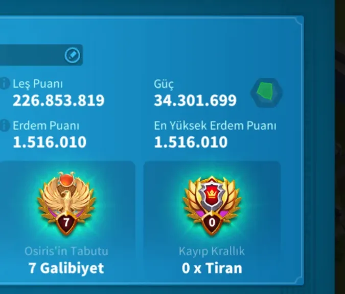 Rise of Kingdoms 34m güç 4 efsanevi komutan uzmandır 4 efsanevi ekipman hazır (pazarlık payı vardır)