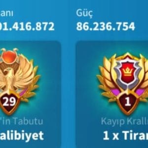 6 KITA AÇIK ALANA ÇIKABİLEN BOMBA HESAP !  VİP 19 / 10B KP !!