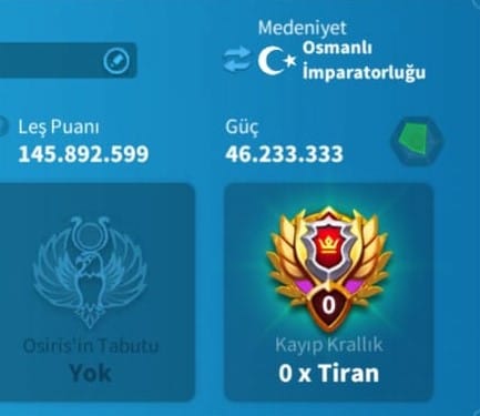 VİP13 HARİKA HAZIR GÖÇ OKÇU HESAP !