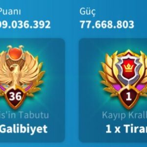 *VİP 17 AZ KALMIŞ VİP DESTEGİ MEVCUT OLAN MUHTEŞEM HESABIMIZ SİZLERLE!*