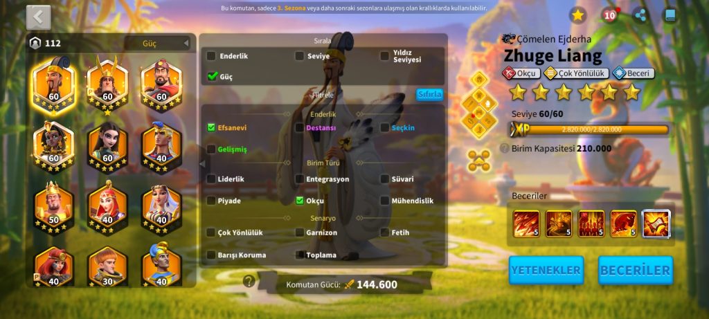🔥 FULL MAX KOMUTAN + 875 HEYKEL + 31 LEGEND EKİPMANLI ZİRVE HESAP VİP 16!