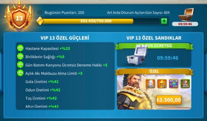 🡺HAZIR GÖÇ VİP13 KRİSTAL HESAP !