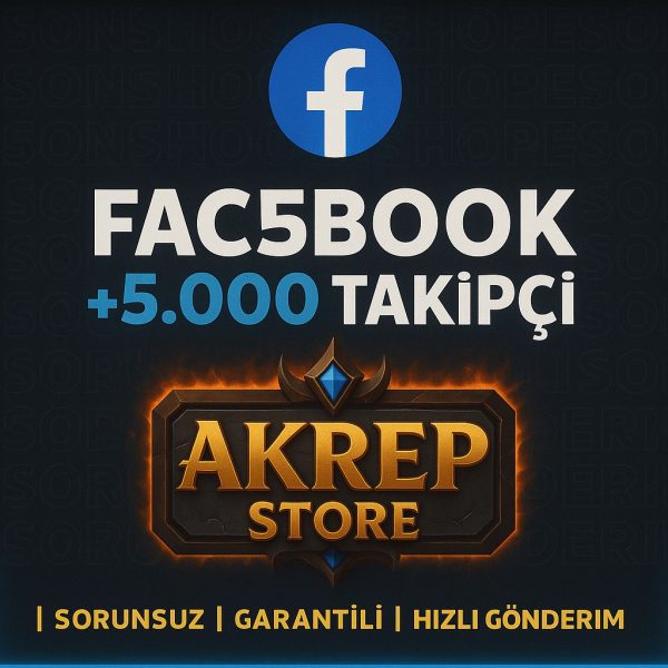 Facebook Takipçi Artırımı Hizmeti – +5000 Takipçi (Organik Danışmanlık Hizmeti)