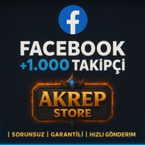 Facebook Takipçi Artırımı Hizmeti – +1000 Takipçi (Organik Danışmanlık Hizmeti)