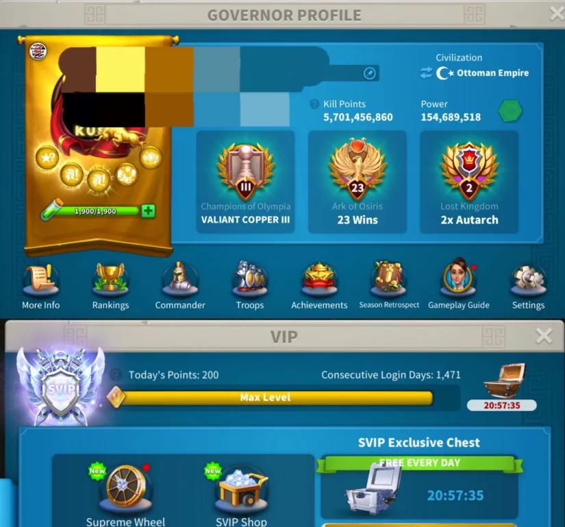UYGUN FİYATA SVIP ARIYORUM DİYENE !! 45+FULL KOMUTAN /43 EKİPMAN 22 KRİTİK İLE ŞİMDİ 8 BİN TL  İNDİRİMDE !!