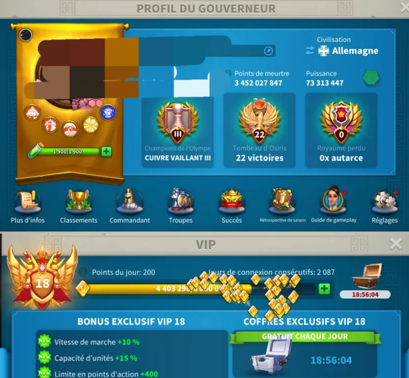 GELİŞİME AÇIK FIRSAT HESABI VİP 18 ! 25+KOMUTAN /28 EKİPMANIYLA