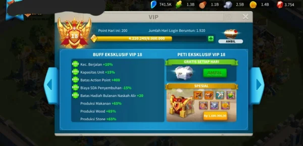 HAZIR GÖÇ 5 KITA SARI SETLİ VİP 18 ! 9,5B KİLL /42 EKİPMAN