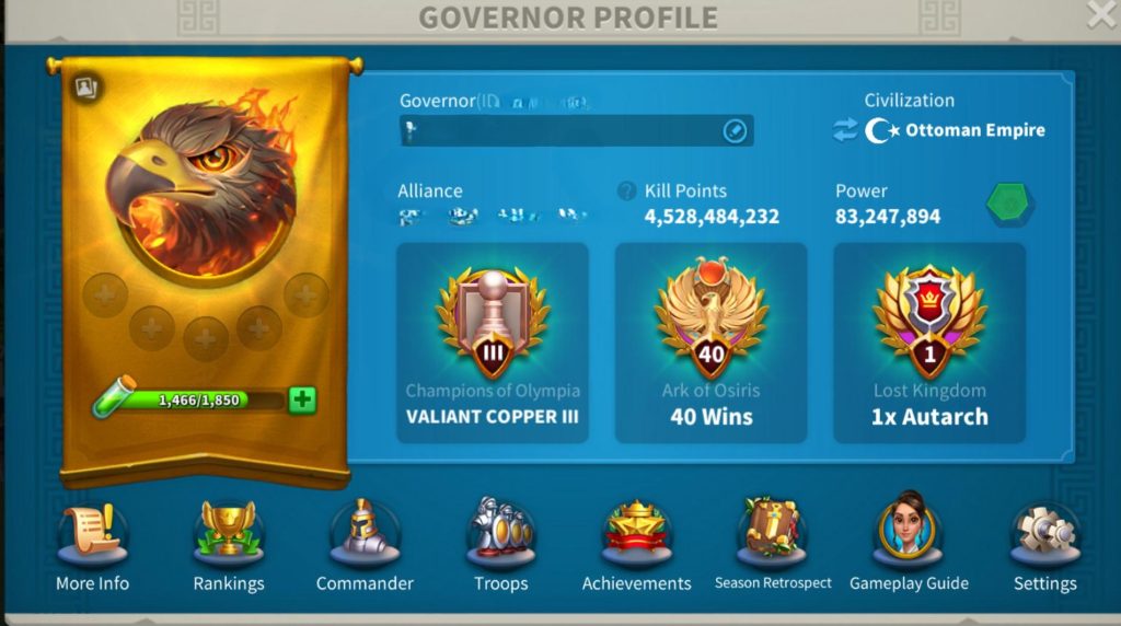 🌍 GLOBAL SUNUCUDA VİP 17  FUL KOMUTANLI 83M GÜÇLÜ HESAP | 7B KAYNAK /4 KITA SARI SET EKİPMANLI !