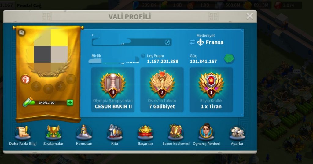 BOL KOMUTANLI VİP 16 HESABIMIZ SATIŞTA!!