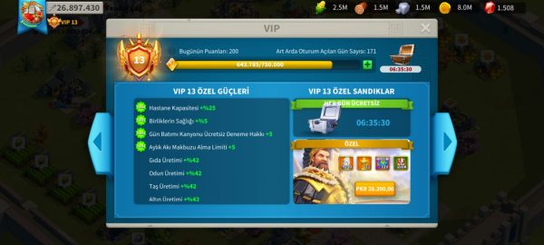 KVK 2 VİP 13(14’e son100k)HESABIMIZ SATIŞTA!