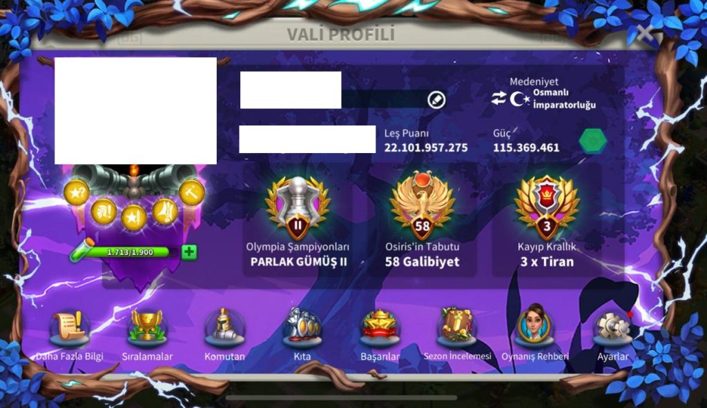 6 KITA FULL LEGENDARY SET !!  3KITASI  FULL KRİTİKLİ  !!  SVİP HAZIR GÖÇE YAKIN HESAP !  22B ŞAMPİYON KP !  1000 GÜNE YAKIN HIZ !  HUZURLARINIZDA AÇIK ALAN TESTERESİ PAZARA AÇILMIŞTIR !!! 🙂
