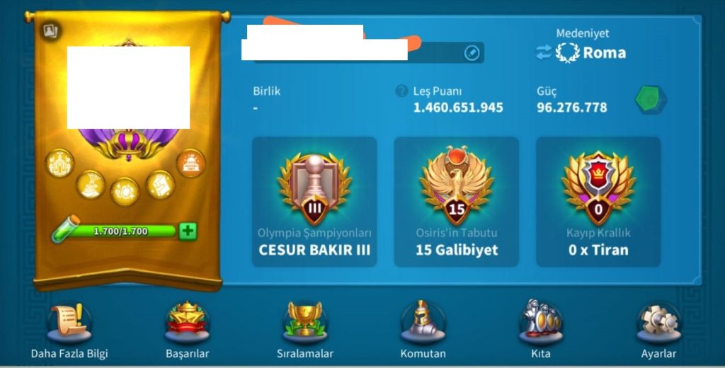 VİP16 FULL İNF HESAP ! 2 KITA FULL SET !