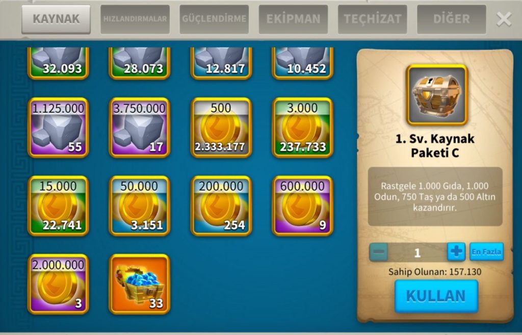 HAZIR GÖÇ EDEBİLİR 6 KITA FULL SET LEGENDARY SVİP HESAP ! 700 ADET EVRENSEL ! KRİTİKLİ EKİPMANLAR ! RALY VE GARNİZON UYUMLU !!! TAM TAMINA 18B KP ! KRAL HESABIDIR !