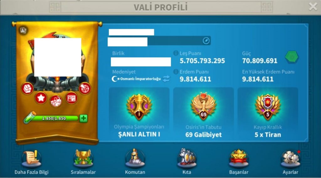 VİP17 HAZIR GÖÇ EDEBİLİR FULL PRİME MİX HESAP ! 5 KITA FULL SET LEGENDARY MEVCUT ! VİP18 OLMASINA SADECE 284K ! VİP DESTEK HAZIR !