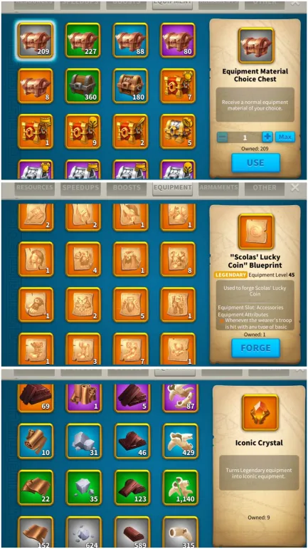 KAÇMAZ VİP 19  FIRSAT HESABI ! 30 EKİPMAN-20 KRİTİK /16 MİLYAR KAYNAK İLE !