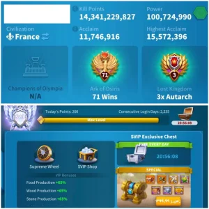 6 KITA FULL SARI SETLİ KAÇMAZ SVİP ! 14B KİLL/48 EKİPMAN /22B KAYNAK !