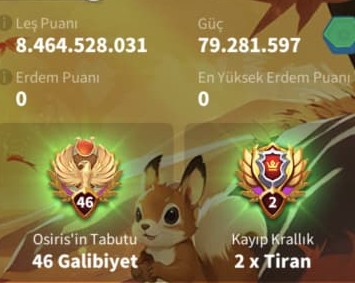 8.5B KP Lİ VİP 16 HESAP! 23B RSS 42 EKİPMANLI