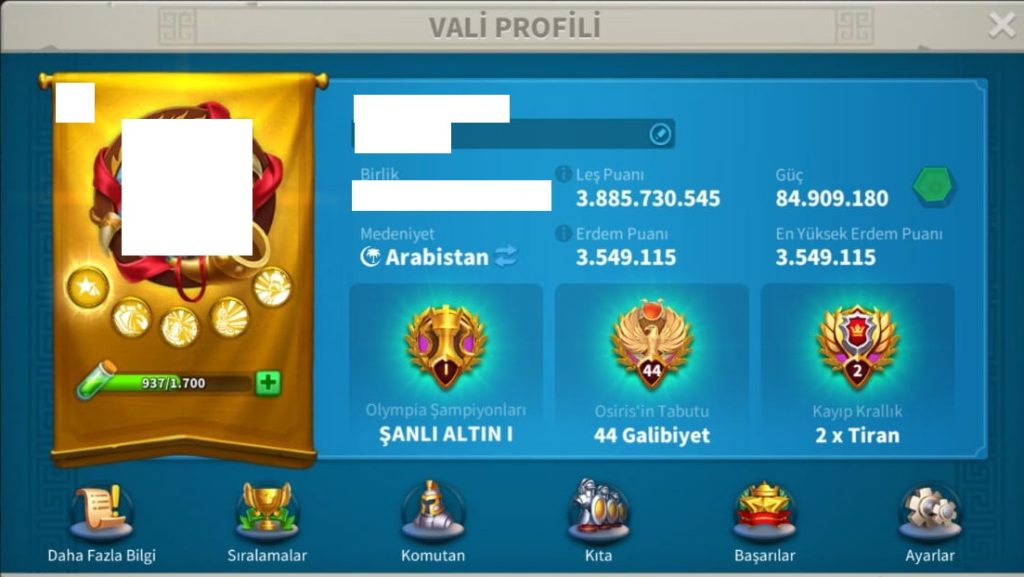 VİP16 4 KITA AÇIK ALAN !  RALLY//GARNİZON HESAP !  3.9b kp !