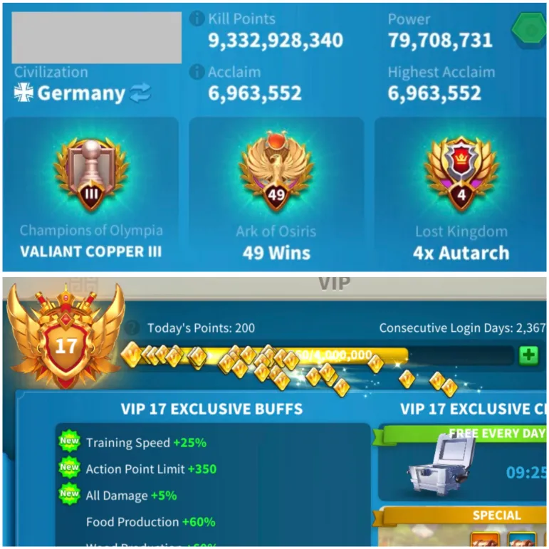 47 EKİPMANLI 5 KITA FULL SARI SETLİ VİP 17 !10 MİLYAR KİLL 44 FULL KOMUTAN İLE !