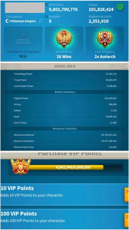 5 KITA FULL SARI SET VİP 18 ! 40 EKİPMAN /10B KİLL/101M GÜÇ !