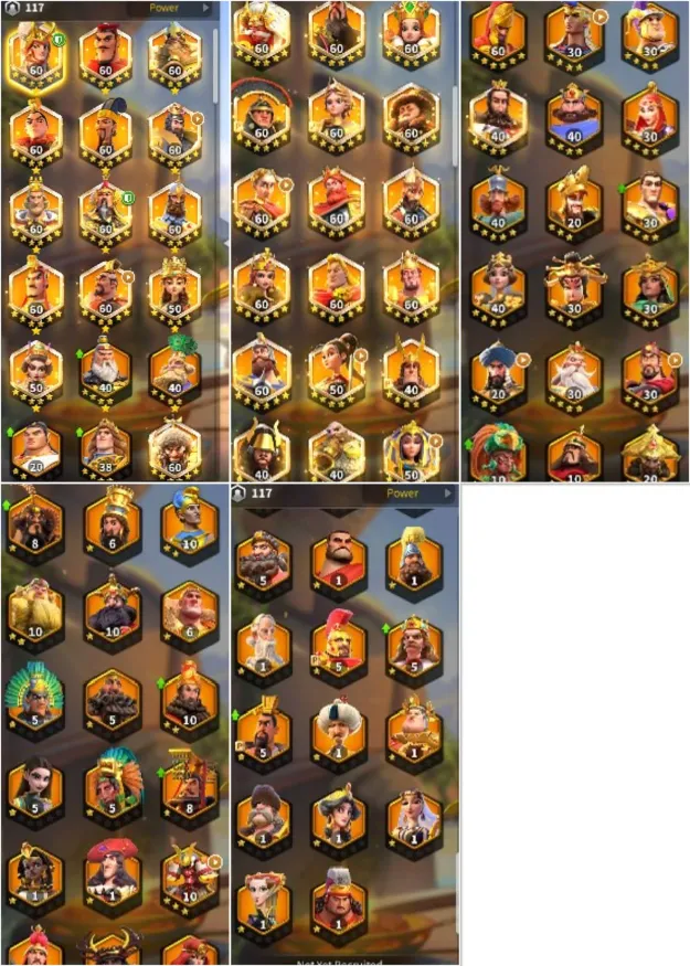 HAZIR GÖÇ 5 KITA FULL SARI SET KAÇMAZ VİP 18 ! 40 EKİPMAN /1500G HIZ/1050 ALTIN HEYKEL !