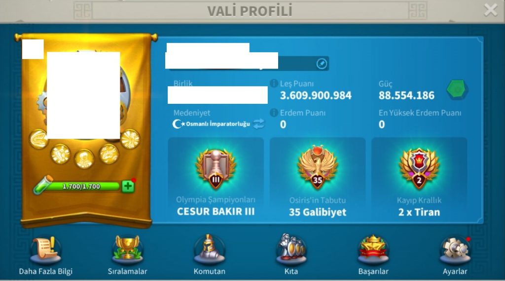 VİP16 HAZIR GÖÇ EDEBİLİR 5 KITA AÇIK ALAN OKÇU HESABI !