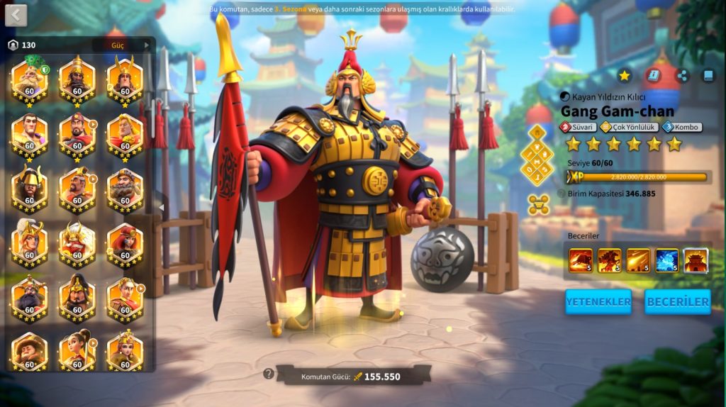 VİP18 HAZIR GÖÇ EDEBİLİR SAVAŞ MAKİNASI FULL PRİME HESAP ! HANEDAN FATİHİ ZENİTH ! 28B RSS ! 1526 GÜN HIZLANDIRMA !