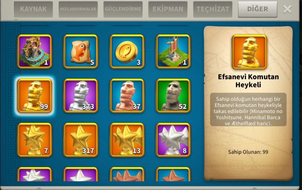 KVK2 TEKRAR GÖÇ EDEBİLEN BOL PARA BASILMIŞ VİP 16 HESAP!