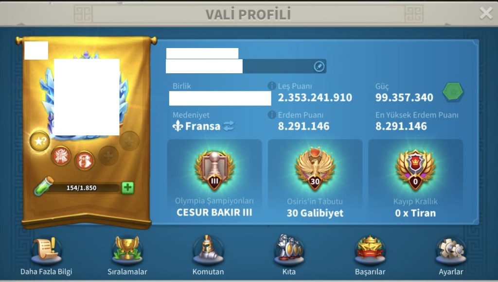 6 KITA AÇIK ALAN 4 KITA FULL SET LEGANDARY SET ! VİP17 HAZIR GÖÇ EDEBİLİR HESAP ! ANKA TÜFEĞİ VE SAVAŞ ÇİÇEĞİ ÇİFT ZENİTH TEMALI BOMBA HESAP !  20b RSS !