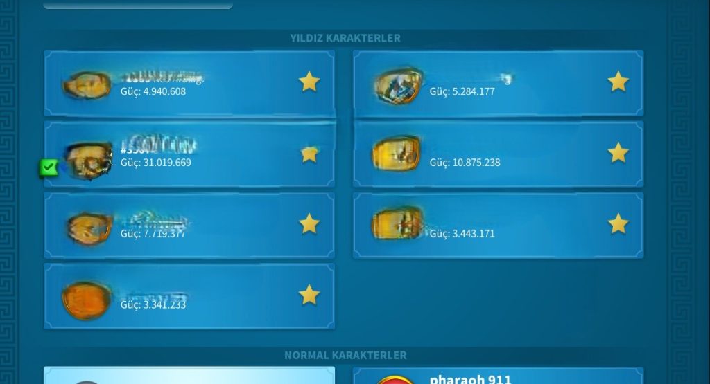 KELEPİR 7 Lİ FARM HESABI İLK GELEN ALIR