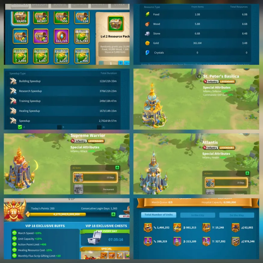 🔥 1.187 ALTIN HEYKELLİ VE 2.700 GÜN HIZLANDIRMALI VİP 18! 🔥