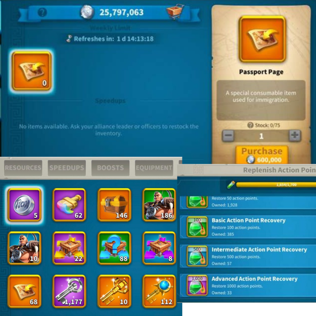 🔥 36 EKİPMANLI  68 PASAPORTLU GÖÇE HAZIR VİP 16! 30 MİLYAR KAYNAK İLE!🔥