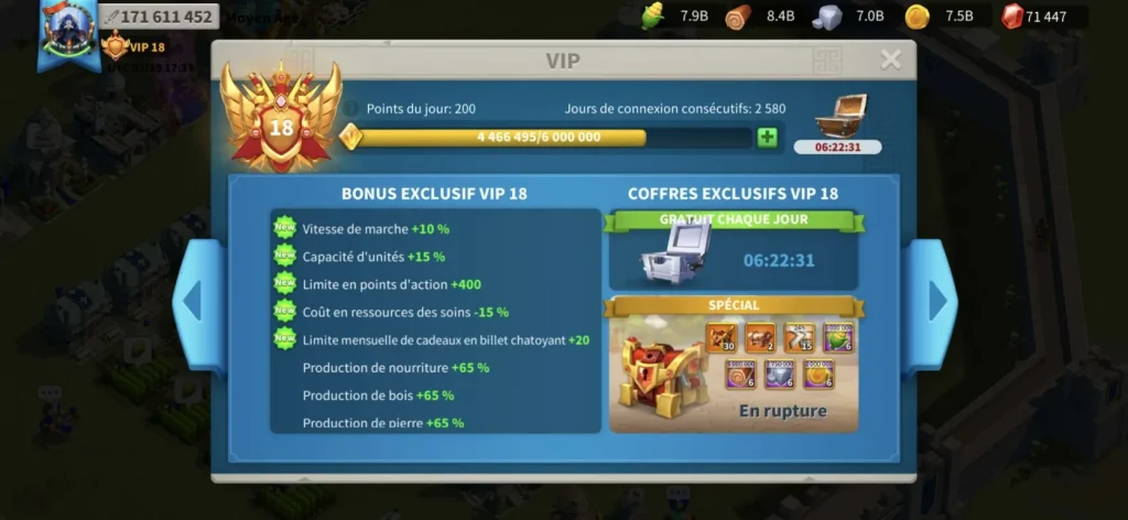 HAZIR GÖÇ DOLU VİP 18! 59 EKİPMAN-19 KRİTİK /50 FULL KOMUTAN/40 MİLYAR KAYNAK !