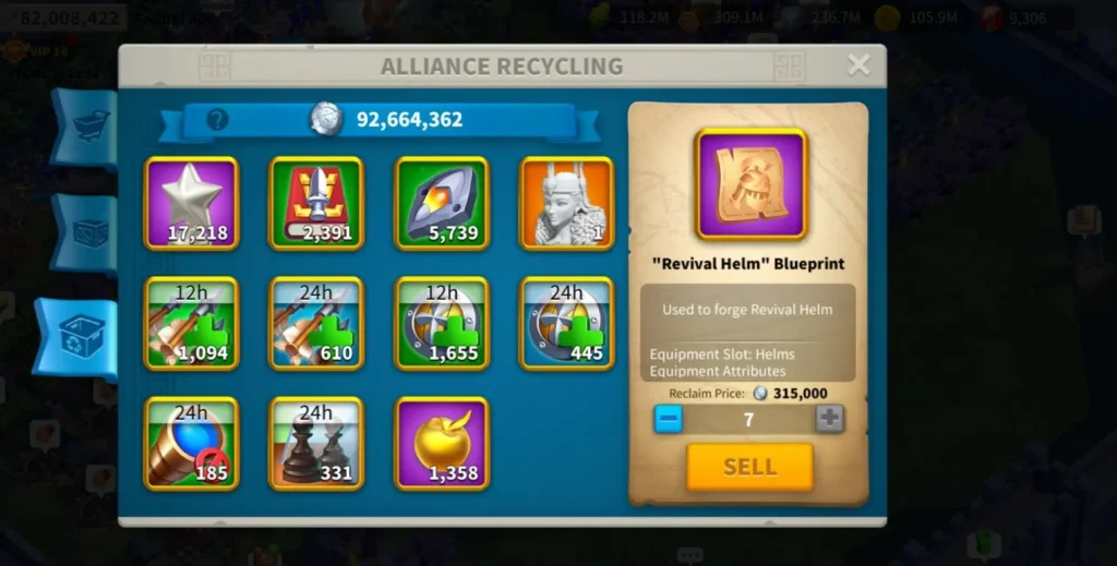 HAZIR GÖÇ ÖZEL ID VİP 18 SATIŞTA ! 2600 ALTIN HEYKEL /3000G HIZLANDIRMA 43 EKİPMAN İLE !