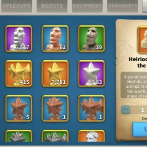 6 KITA FULL SARI SET SVİP ! 54 EKİPMAN-29 KRİTİK/57 FULL KOMUTAN +7 TEMA!