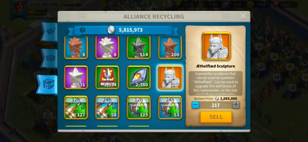 HAZIR GÖÇ 5 KITA FULL SARI SET VİP 18 ! 48 EKİPMAN/10 MİLYAR KİLL