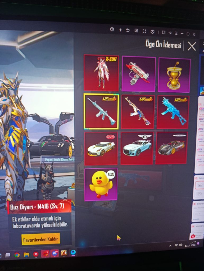 DOLU DOLU PUBG MOBİLE HESABI