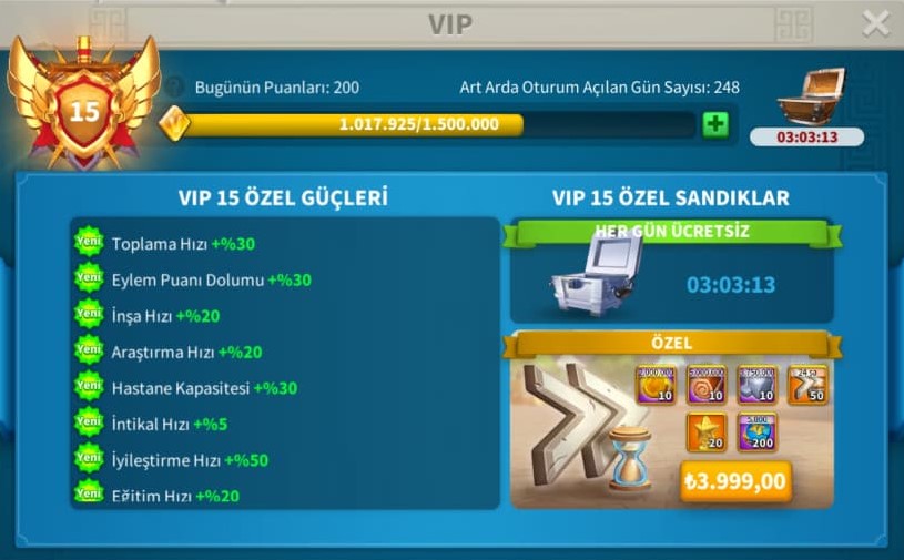 SEZON3’E GİDEBİLİR T4 OKÇU  HESAP ! 370 GÜNLÜK !