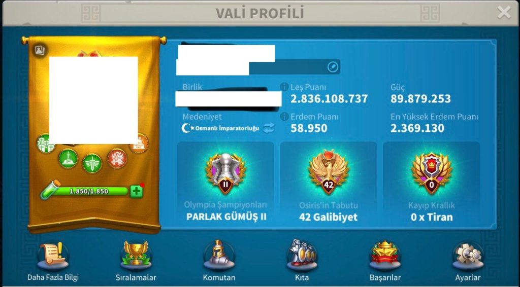 VİP17 5 KITA FULL SET LEGANDARY HAZIR GÖÇ EDEBİLİR HEM SAVAŞÇI HEM STOK HESAP ! 2220 ADET EVRENSEL KAFA ! 30B RSS ! VE 2695 GÜN HIZLANDIRMASIYLA GIRTLAK DOLUSU HESABIMIZ ! ALICISINI BEKLİYOR !