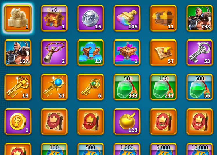 6 KITA SARI SET DOLU SVİP ! 52 EKİPMAN-29 KRİTİK/24 MİLYAR KİLL POİNTS!