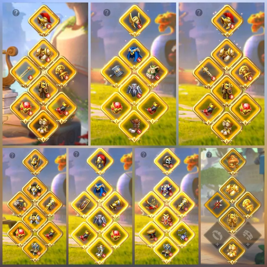 6 KITA FULL SARI SET SVİP ! 54 EKİPMAN-29 KRİTİK/57 FULL KOMUTAN +7 TEMA!