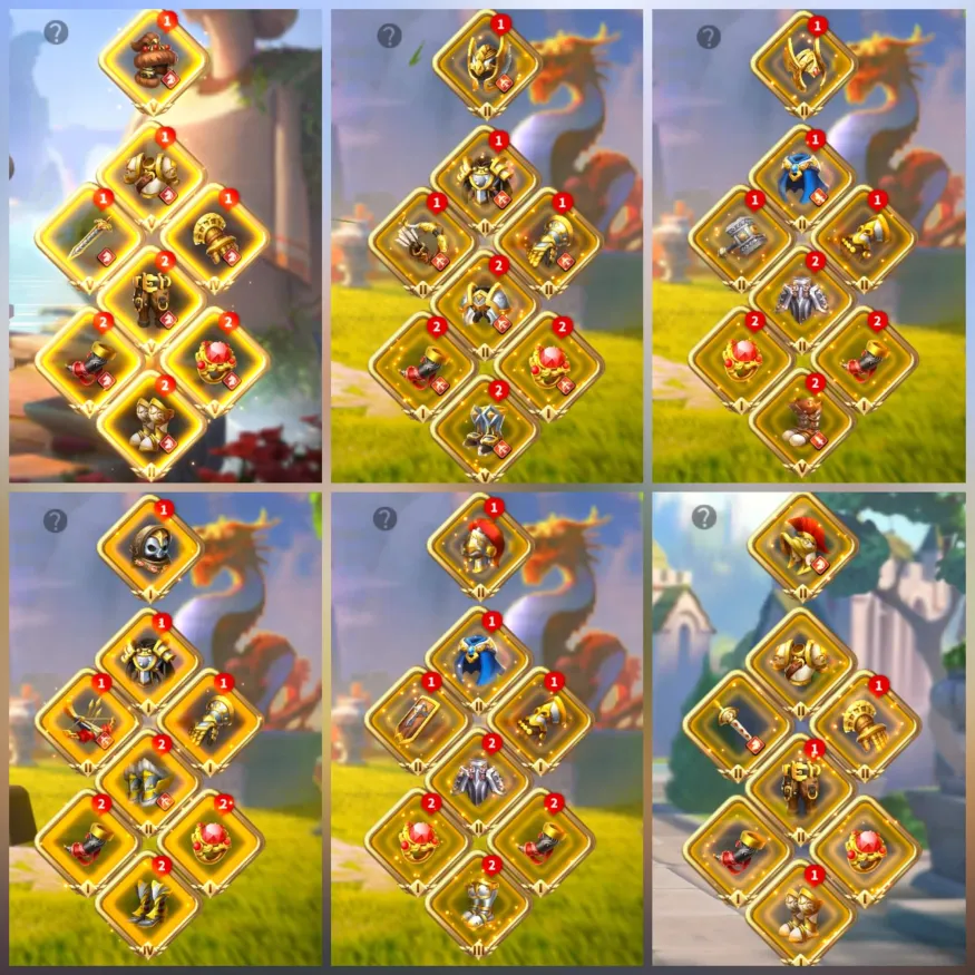 6 KITA FULL SARI SET VİP 19 ! 50 EKİPMAN-22 KRİTİK/19 MİLYAR KİLL /2300G HIZLANDIRMA!