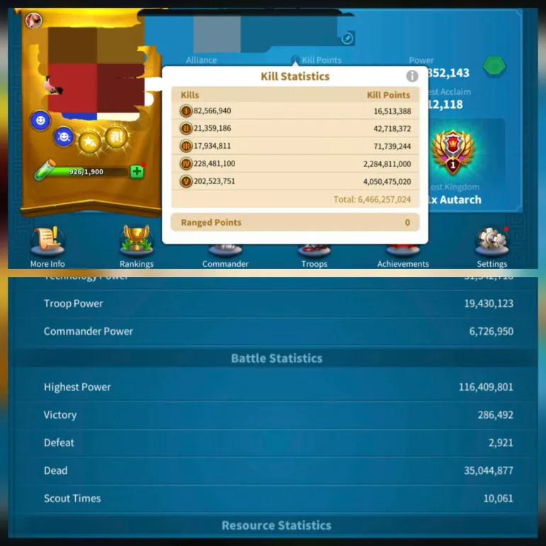 🔥102 PASAPORTLU 44 EKİPMAN-28 KRİTİKLİ UYGUN VİP 18 !1350+ ALTIN HEYKELLİ VE 2700 GÜN HIZLANDIRMALI SAVAŞ HESABI! 🔥