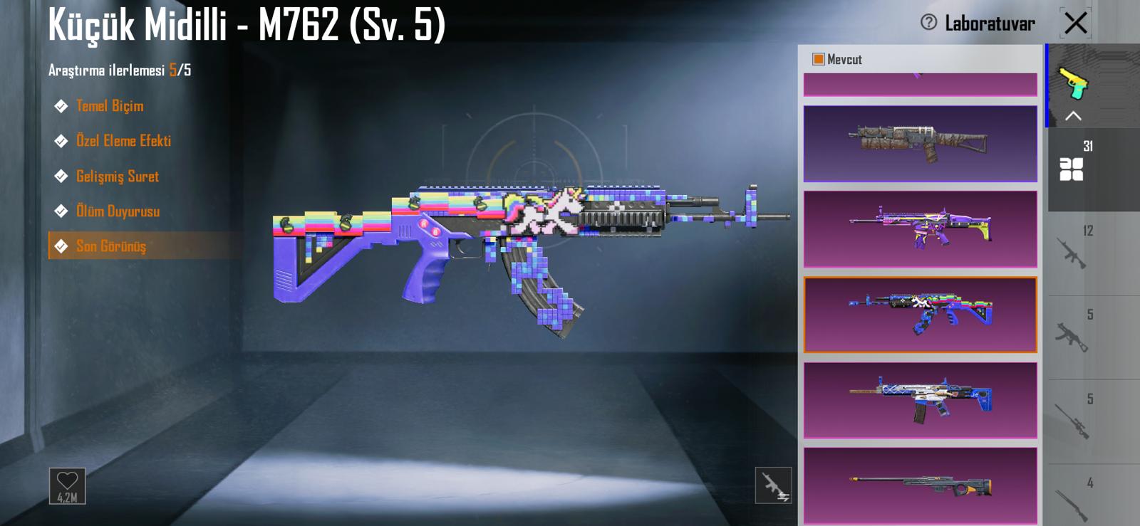 💥 M416–M762–GROZA LV4 UPGRADE SKIN HESAP | TEMİZ & F/P 💥