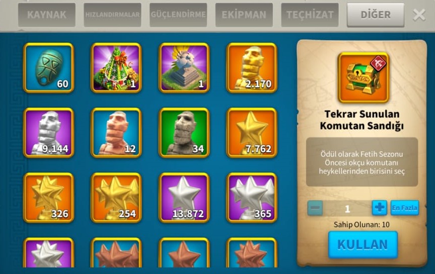 VİP17 HAZIR GÖÇ EDEBİLİR ! +5 KITA AÇIK ALAN HESABI ! KAYNAK FİYATINA VİP17 HESAP ! +30B RSS ! 1103 GÜN HIZLANDIRMA !!  2170 ADET ALTIN KAFA !!! KELEPİR FİYATA SİZLERLE !
