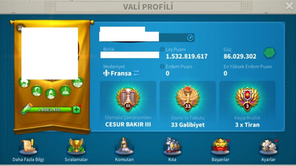 MÜHENDİSLİK KOMUTANLI VİP17 HESAP ! 2300 GÜN GENEL HIZLANDIRMA ! PRİME KOMUTANLAR MEVCUT ! UYGUN VE KELEPİR FİYATLA SİZLERLE !